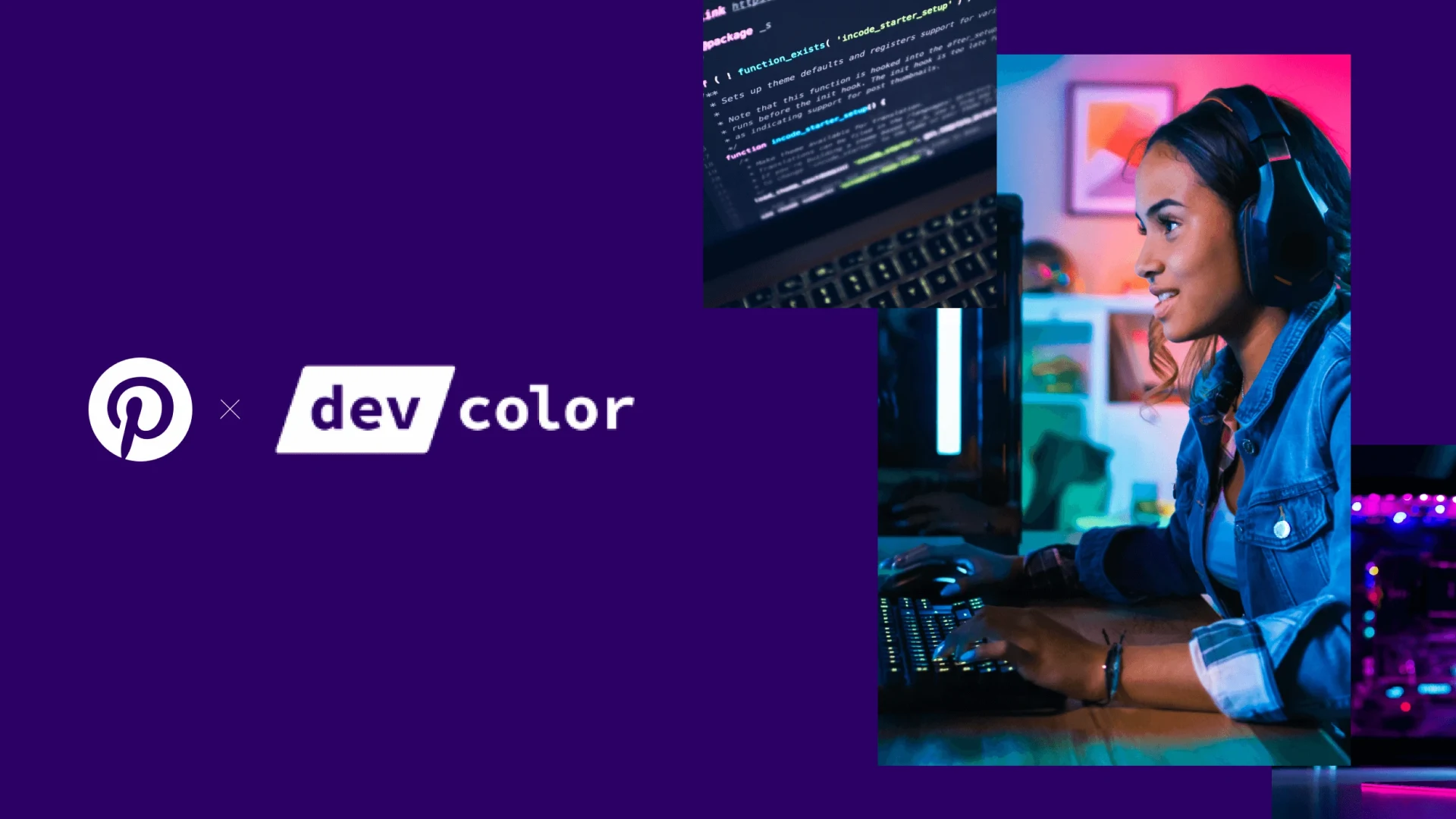 Pinterest and /dev/color advance Black talent in tech | Pinterest Newsroom, image size:1920x1080