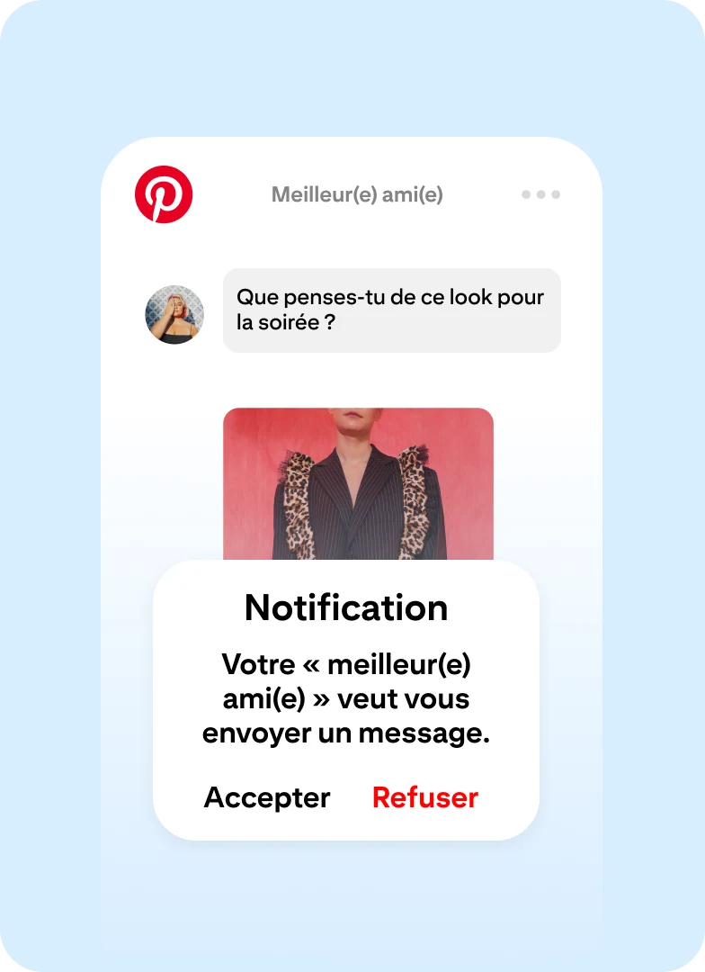 Seules les personnes qui se suivent mutuellement et se connaissent dans la vraie vie peuvent s’envoyer des messages