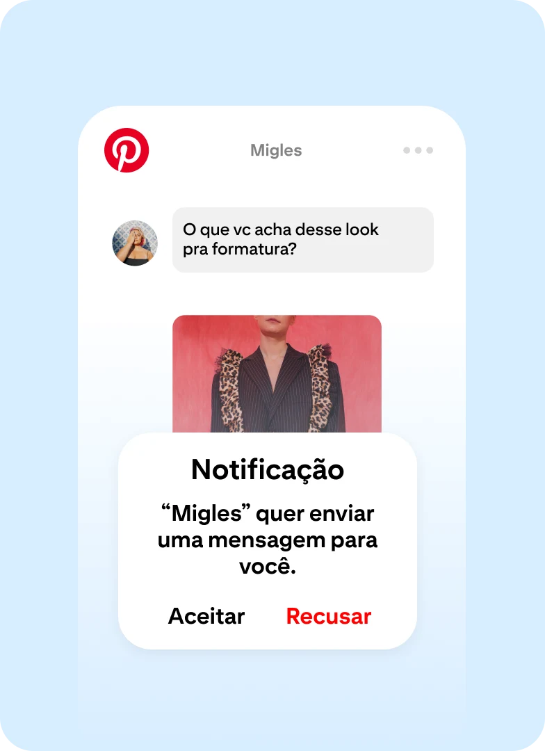 As mensagens só podem ser enviadas para seguidores mútuos que você conhece na vida real