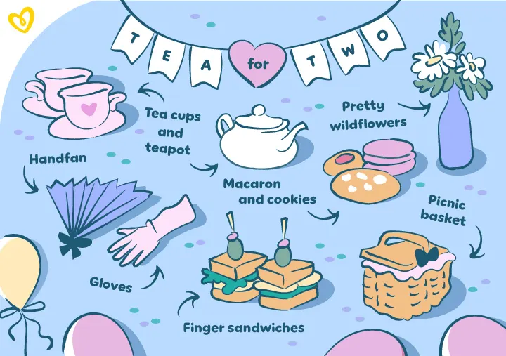 Tea party theme baby girl shower ideas
