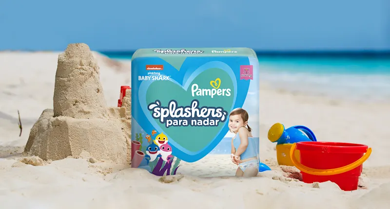 Pampers® para piscina y mar