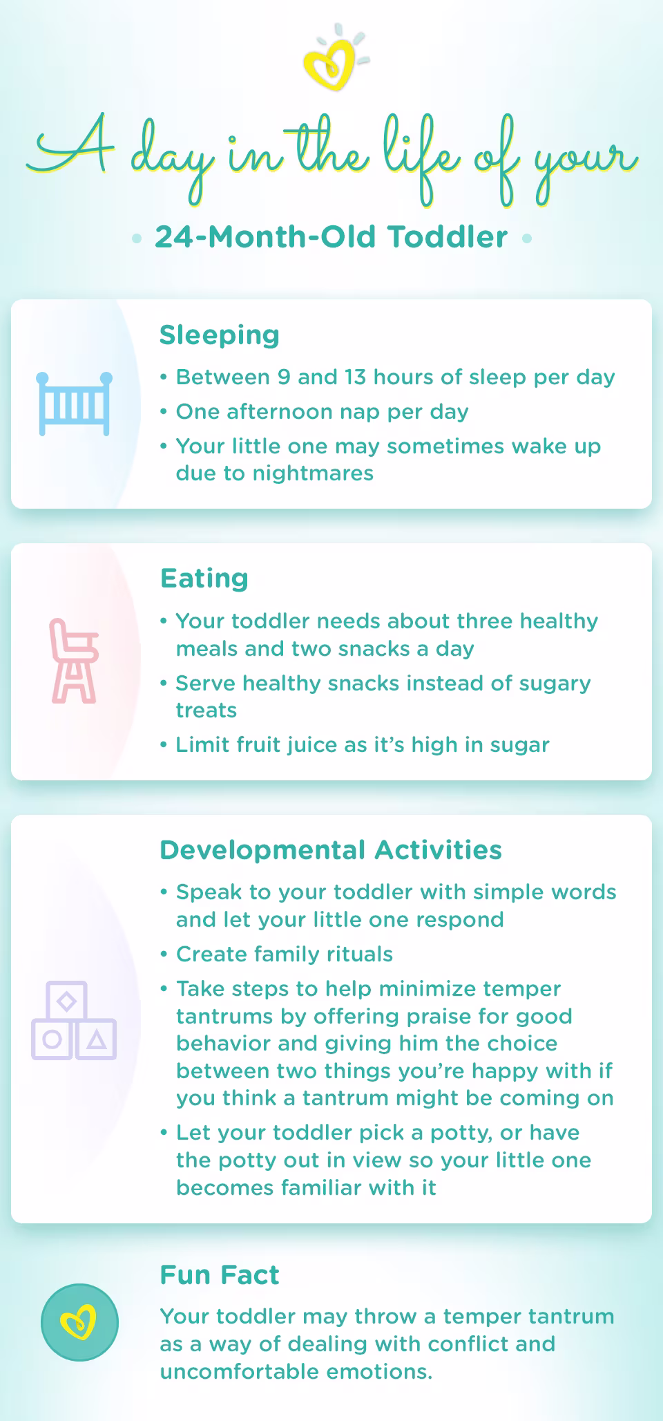 A Day in the Life of Your Toddler 24-month baby milestone