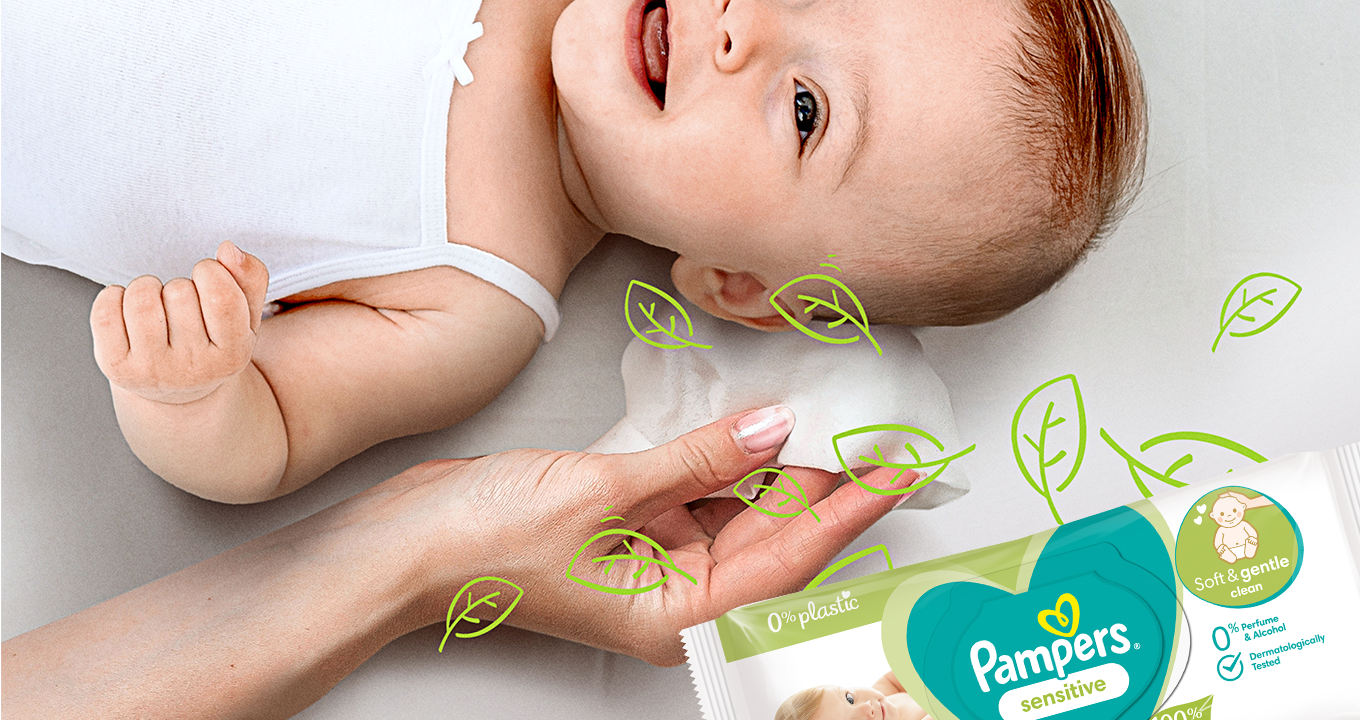 1047 Pampers BNL SensitiveNoPlastic Splashers MB.com JUN22 1360x720