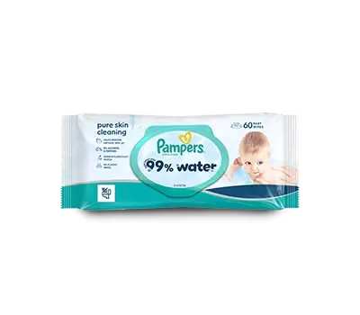 Pampers® 99 % vettä