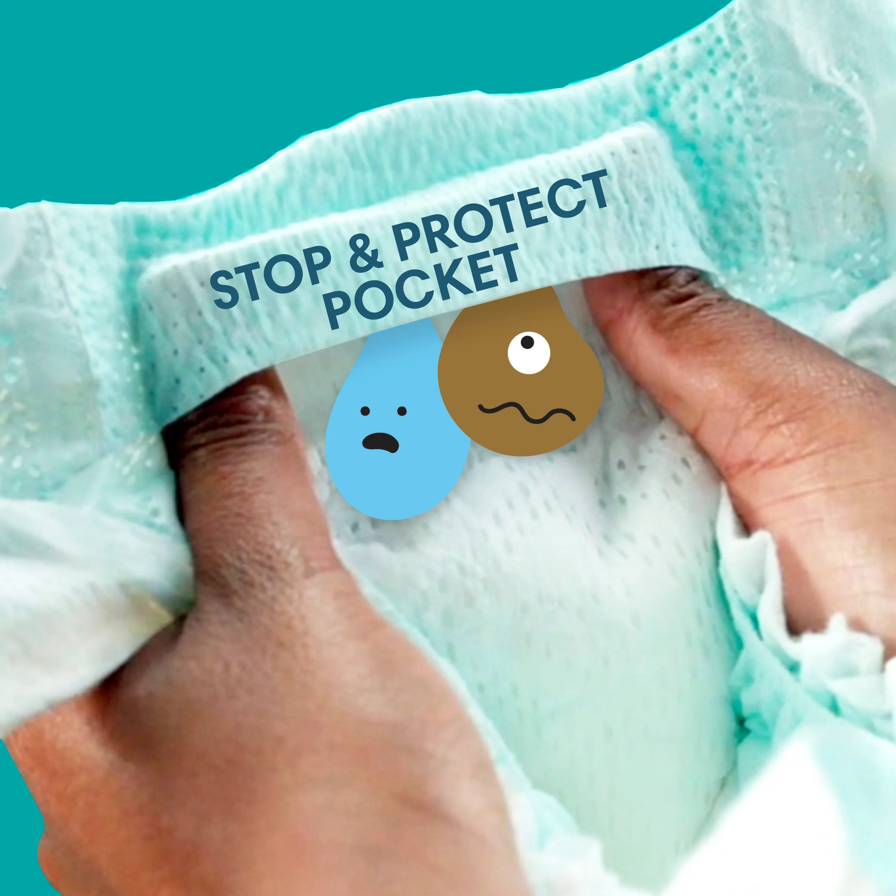 Imagine cu buzunarul Stop & Protect.