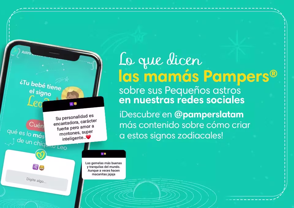 Horóscopo Leo para tu bebé: Testimonio de mamás Pampers