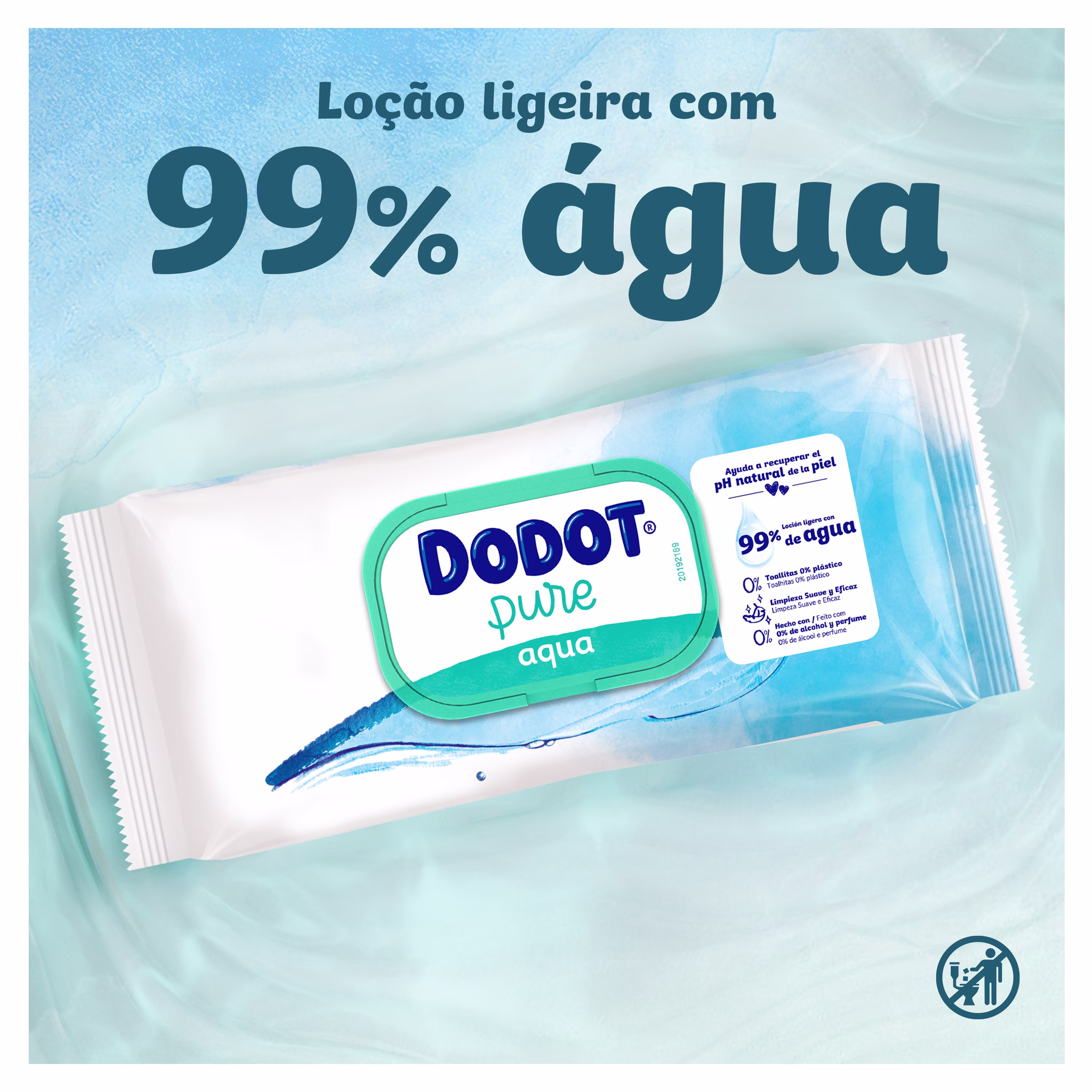 Vê de que são feitas as nossas TOALHITAS Dodot® Cuidado Total Aqua
