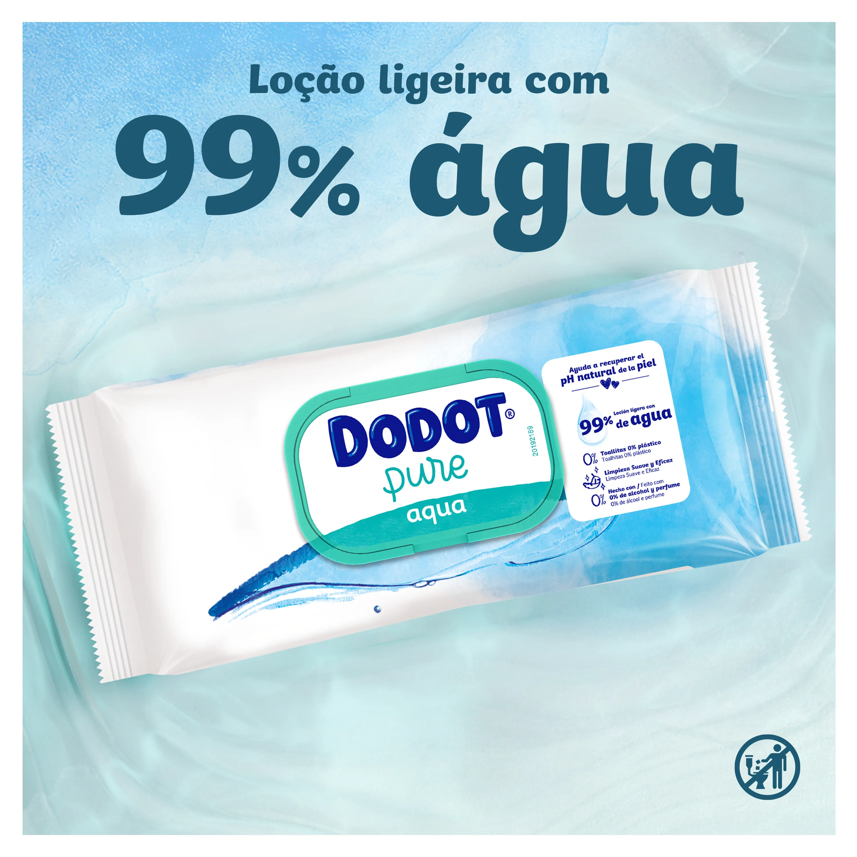 Vê de que são feitas as nossas TOALHITAS Dodot® Cuidado Total Aqua