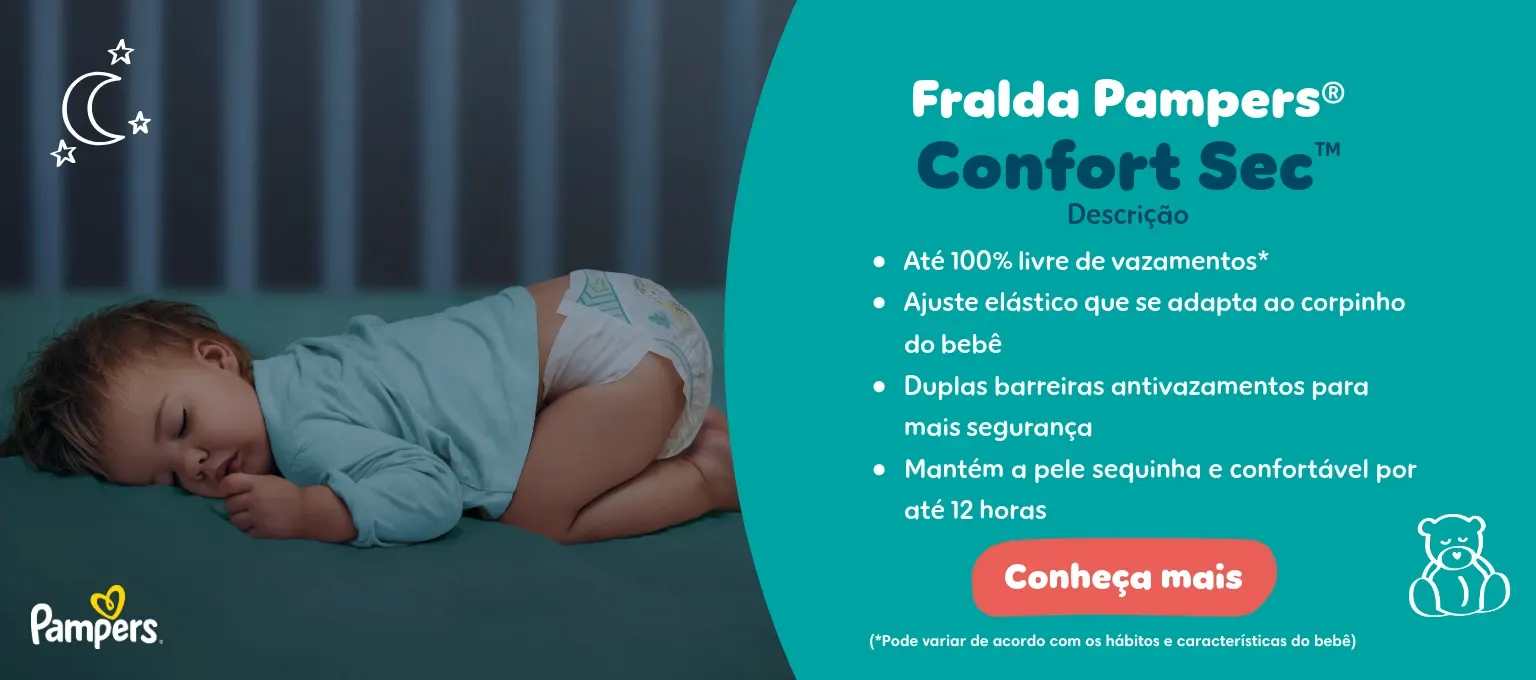 Fralda Pampers® Confort Sec™