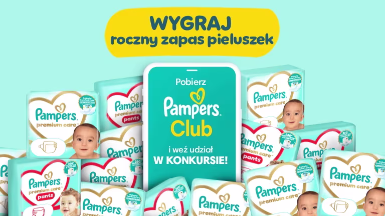 Roczny zapas pieluszek Pampers czeka na Ciebie