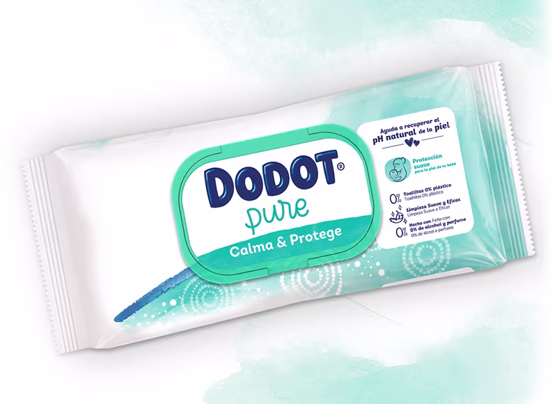 Pacote de toalhitas Dodot Pure Calma & Protege