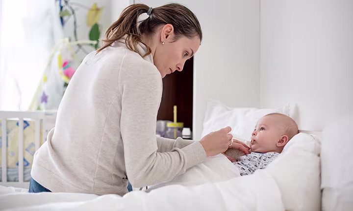 Baby with fever