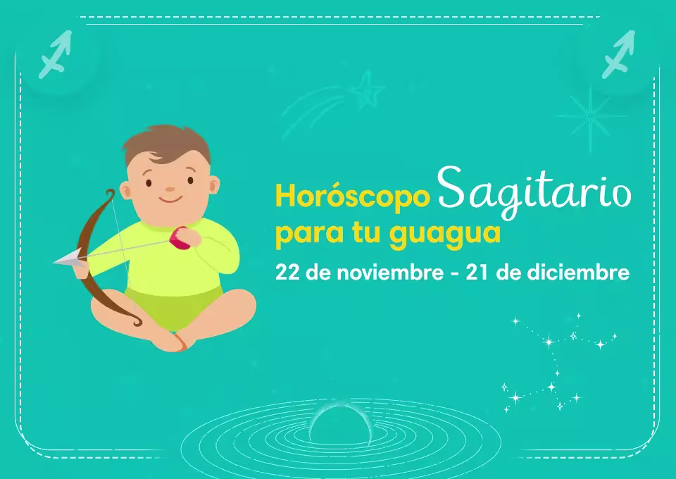 Personalidad del horóscopo Sagitario para tu bebé
Sagitario
22 de noviembre- 21 de diciembre