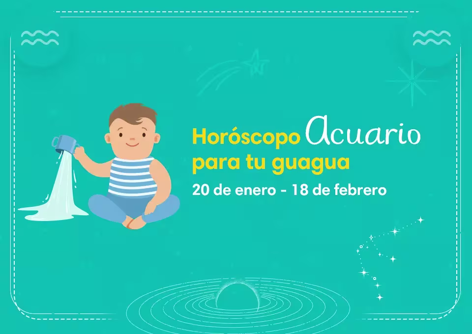 Personalidad del horóscopo Acuario para tu bebé
Acuario
20 de enero - 18 de febrero