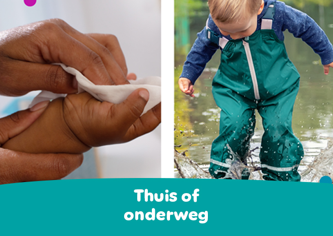 thuis of onderweg