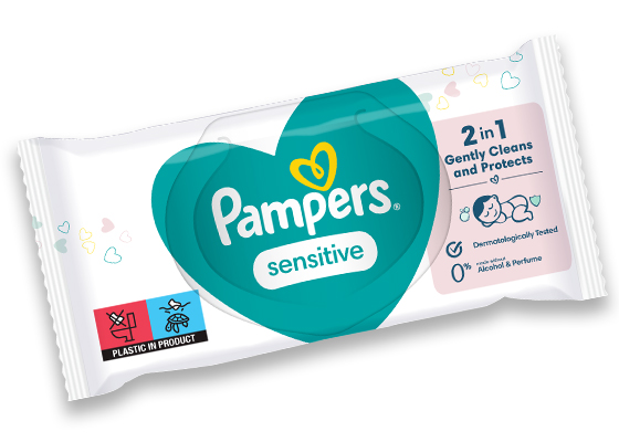 Pampers® Sensitive™ Feuchttücher Packung