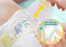 Des attaches douces et extensibles