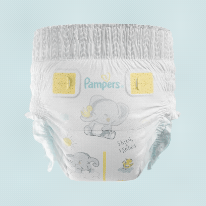 Un render giratorio de un pañal Swaddlers 360