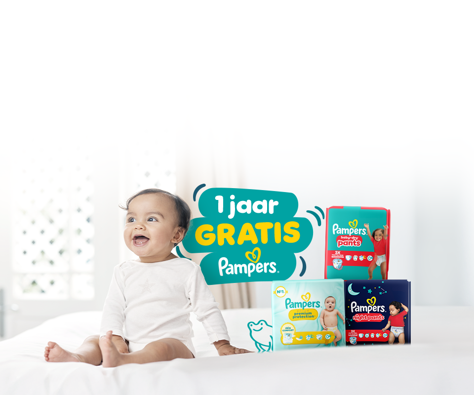 1 jaar gratis Pampers®