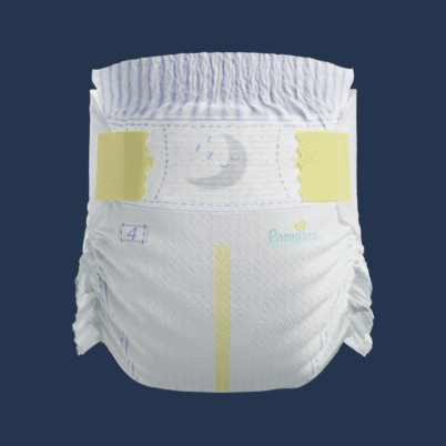 A spinning render of a Pampers ZZZ diaper