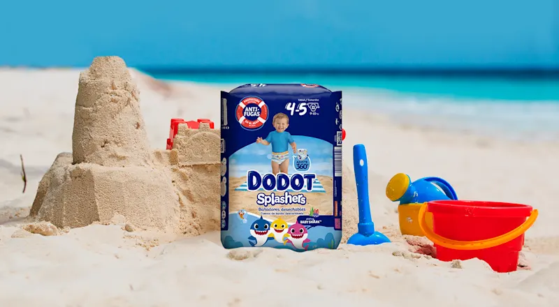 Cueca de banho descartável da Dodot