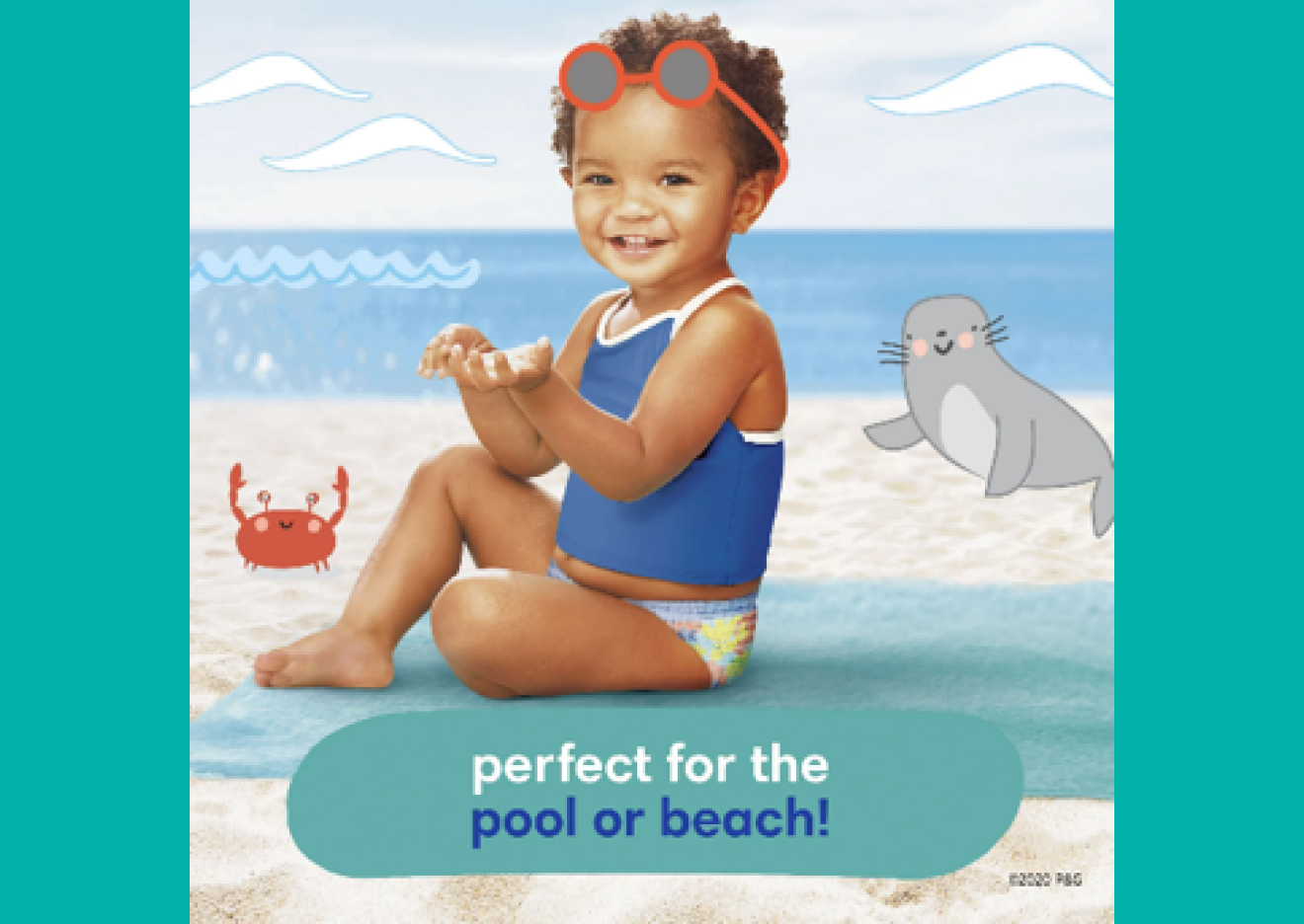 Les Pampers Splashers sont parfaits pour la piscine ou la plage