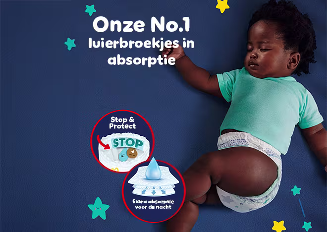 Onze No.1 luierbroekjes in absorptie