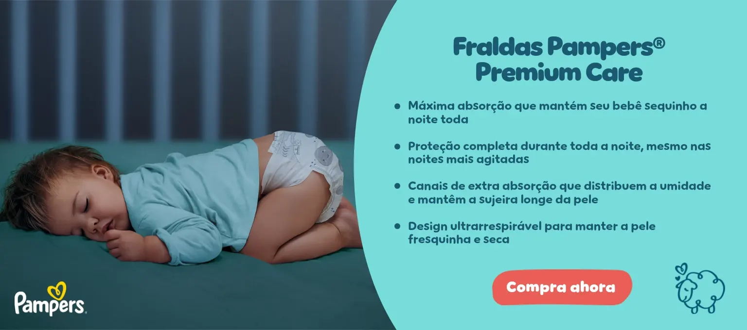 Fraldas Pampers® Premium Care Fraldas Pampers® Premium Care