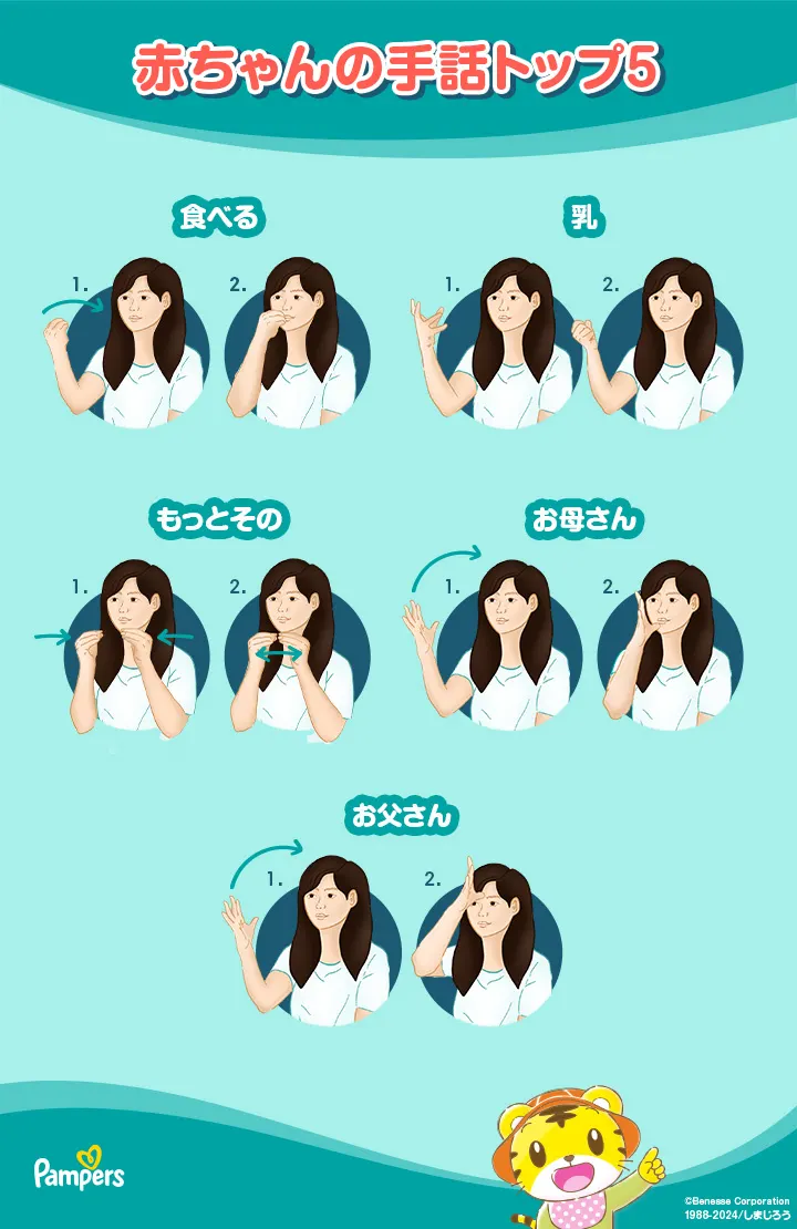 赤ちゃん手話言語トップ5