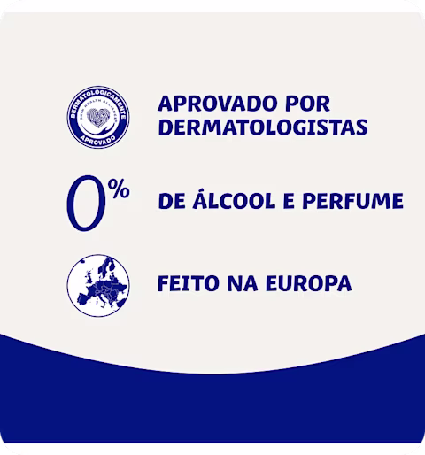 Um close-up das toalhitas Dodot Sensitive a serem retiradas da embalagem e a lista de certificações. Um close-up das toalhitas Dodot Sensitive a serem retiradas da embalagem e a lista de certificações.