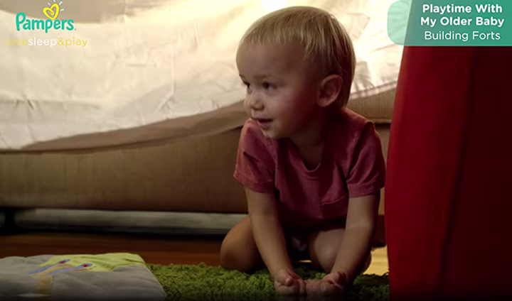Fun Games For Toddlers: Building a Blanket Fort | Pampers