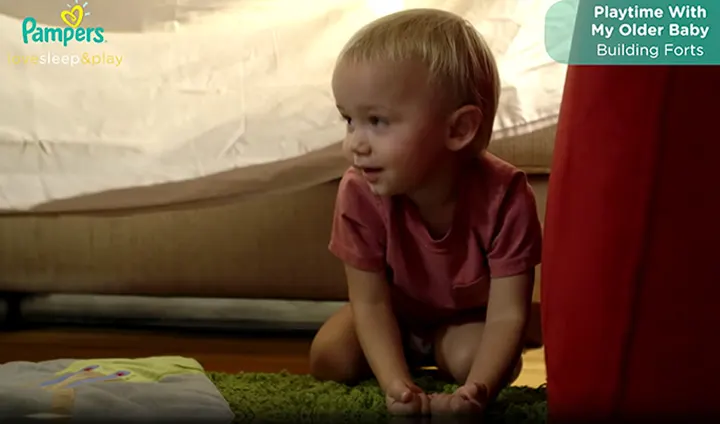 Fun Games For Toddlers: Building a Blanket Fort | Pampers
