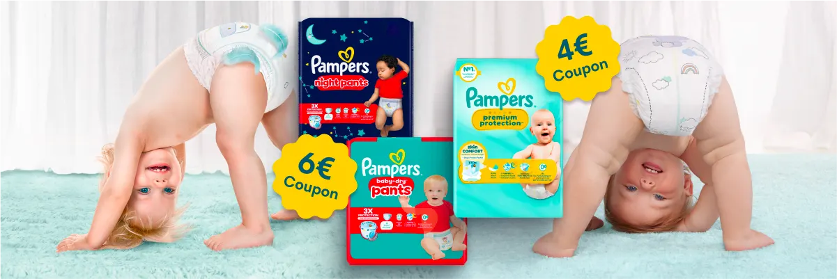 Entdecke unsere Pampers Coupons!