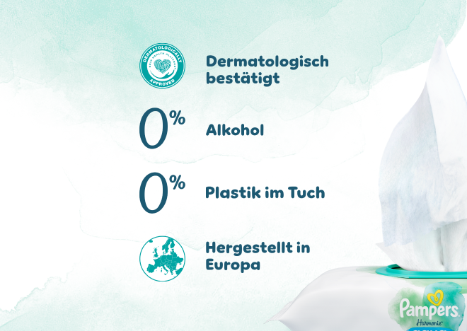 Volle Windeln erhöhen den pH-Wert der Haut und können Irritationen hervorrufen. Die einzigartige Formel hilft, den natürlichen pH-Wert wiederherzustellen.