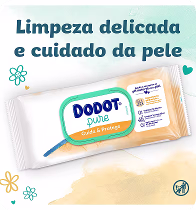 Pacote de toalhetes Dodot Aqua Pure Cuida & Protege