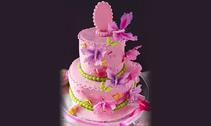 Butterfly Baby Shower Cake