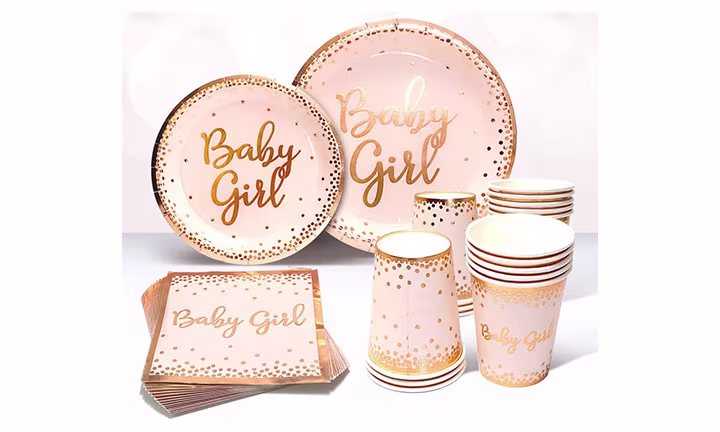 Sweet Baby Co. Baby Shower Plates and Napkins