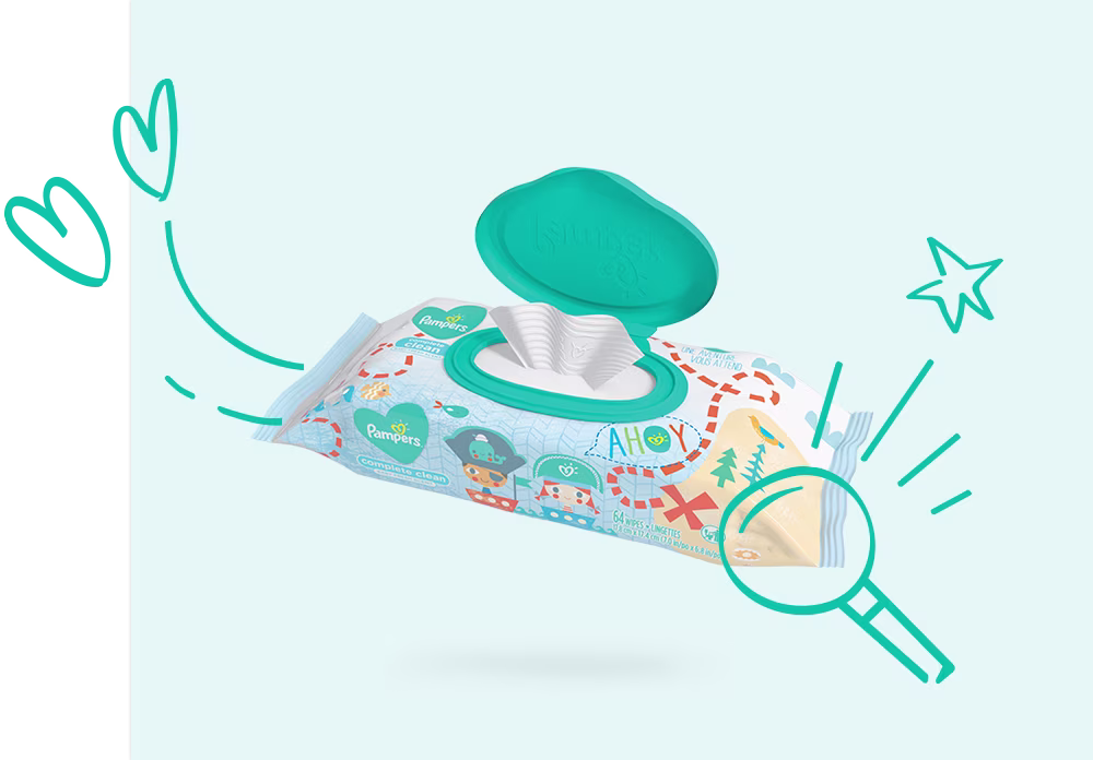 Pampers® Complete Clean Scented Wipes