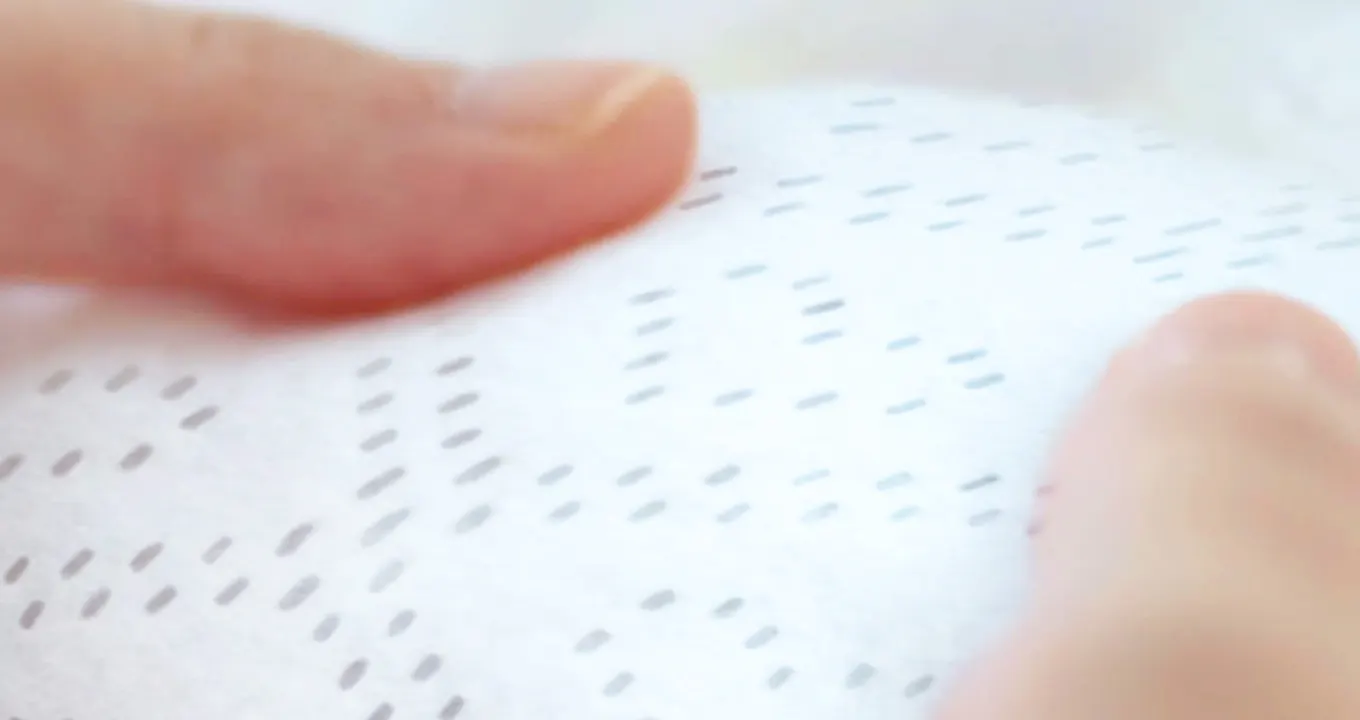 Toplaag van de Harmonie luier, gemaakt met plantaardige materialen