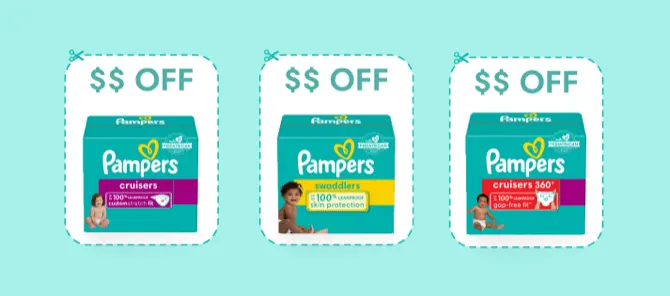 Get Pampers discount on your next diaper purchases.*