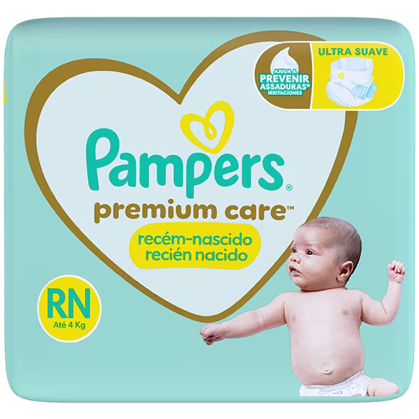 Fraldas Pampers Premium Care Recém Nascido