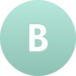 Avatar użytkownika - litera "B"