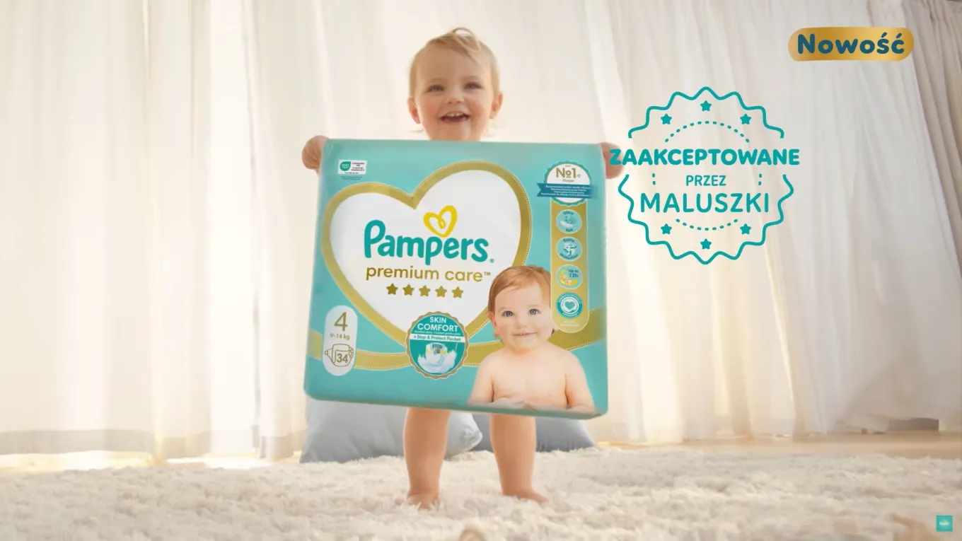 Komfortowe pieluszki Pampers zostały sprawdzone i zaakceptowane przez maluszki.