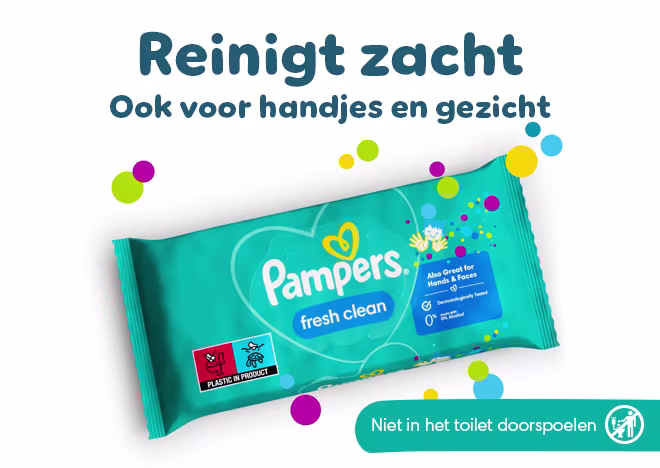 reinigt zacht ook voor handjes en gezicht