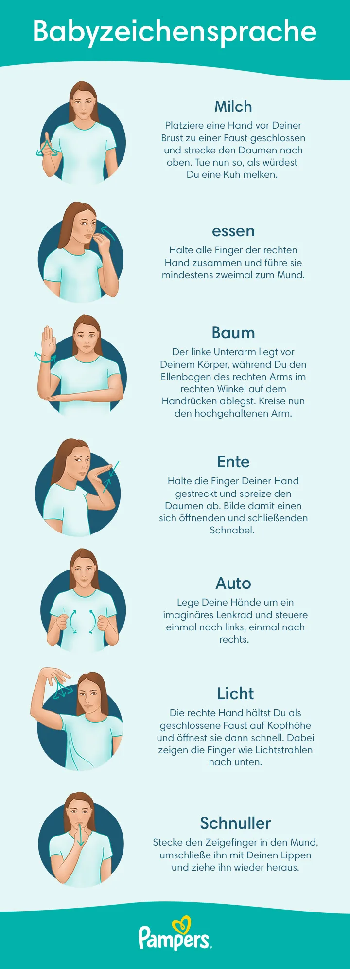 Wichtige Begriffe in Babyzeichensprache