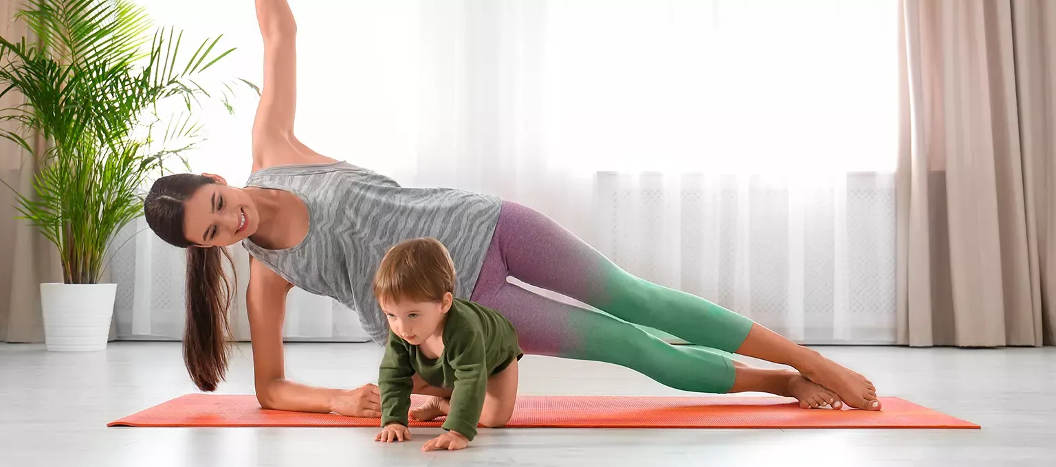 Ejercicios después del parto con bebé