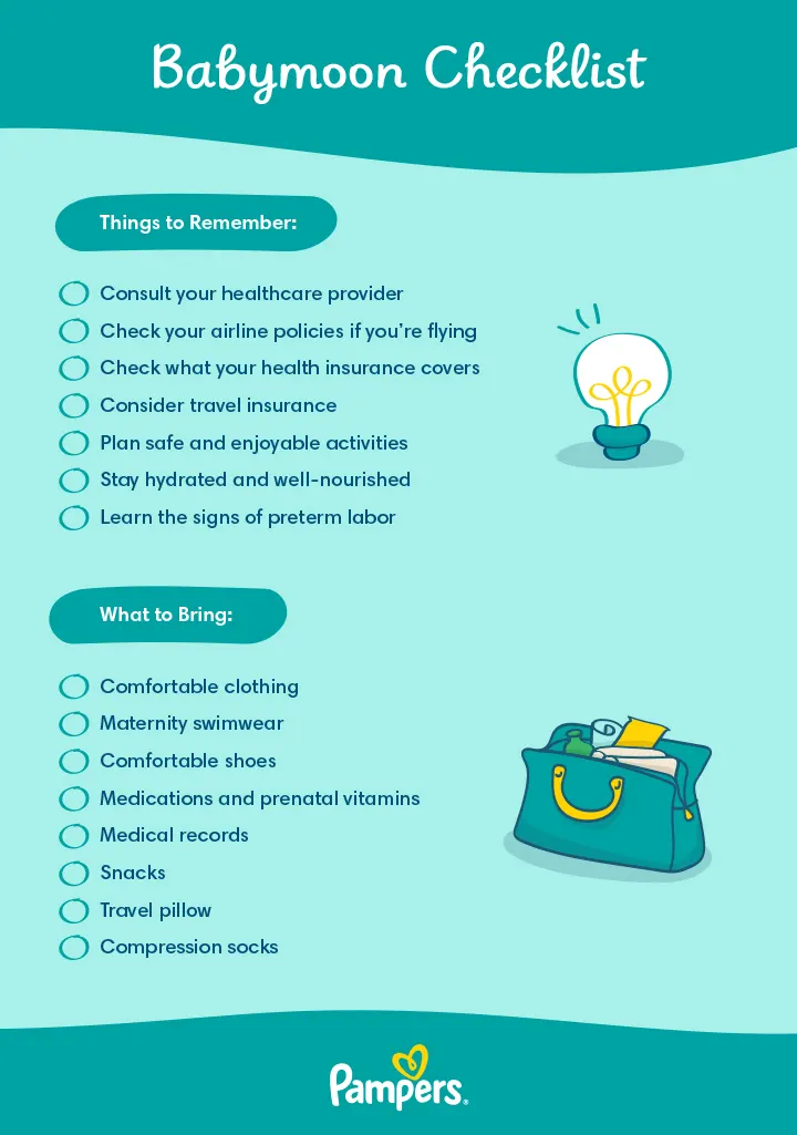 Babymoon checklist
