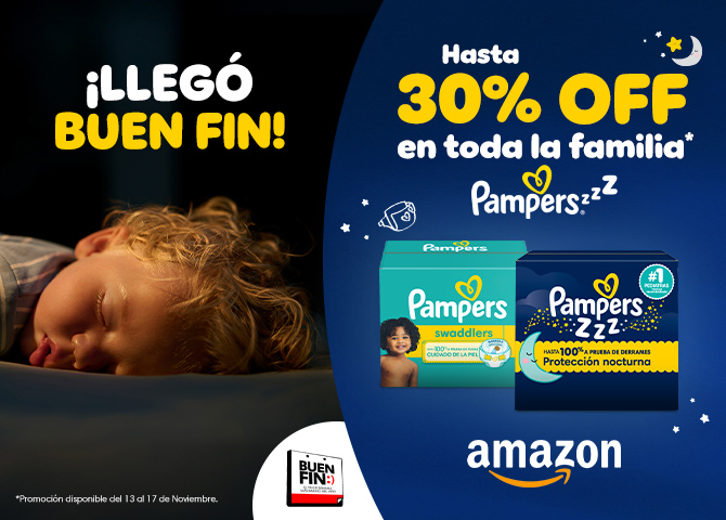 Llegó Buen Fin Pampers Swaddlers y Pampers ZZZ Amazon