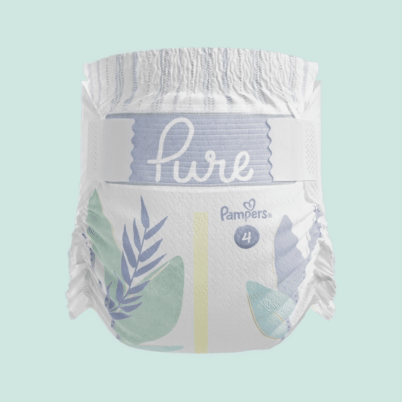 A spinning render of a Pampers Pure diaper