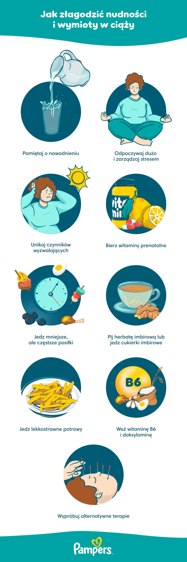 Co pomaga na mdłości w ciąży?